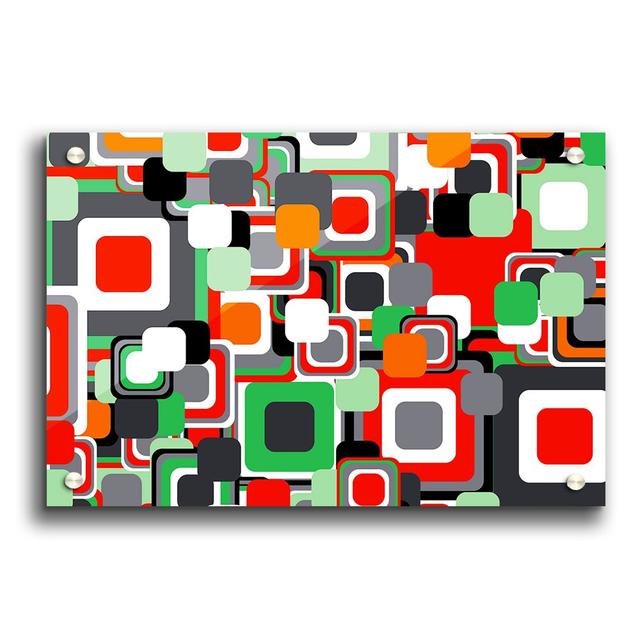 City Blocks Contemporary - Unframed Graphic Art Print on Acrylic East Urban Home Size: 42cm H x 59.4cm W on Productcaster.