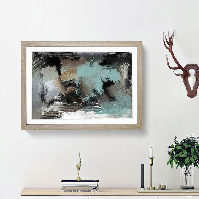 Abstract Vol.280 by S.Johnson - Picture Frame Painting Print on Paper East Urban Home Size: 45cm H x 63cm W x 2cm D, Frame Option: Oak Framed on Productcaster.