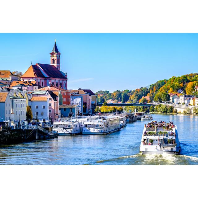 Gilliland Passau in Bavaria - Wrapped Canvas Photograph Breakwater Bay Size: 30cm H x 46cm W x 3.8cm D on Productcaster.