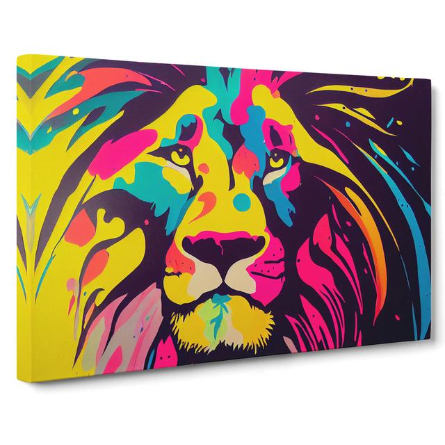 Lion Splash Vol.1 Abstract - Wrapped Canvas Graphic Art Latitude Vive Size: 35cm H x 50cm W x 3cm D on Productcaster.