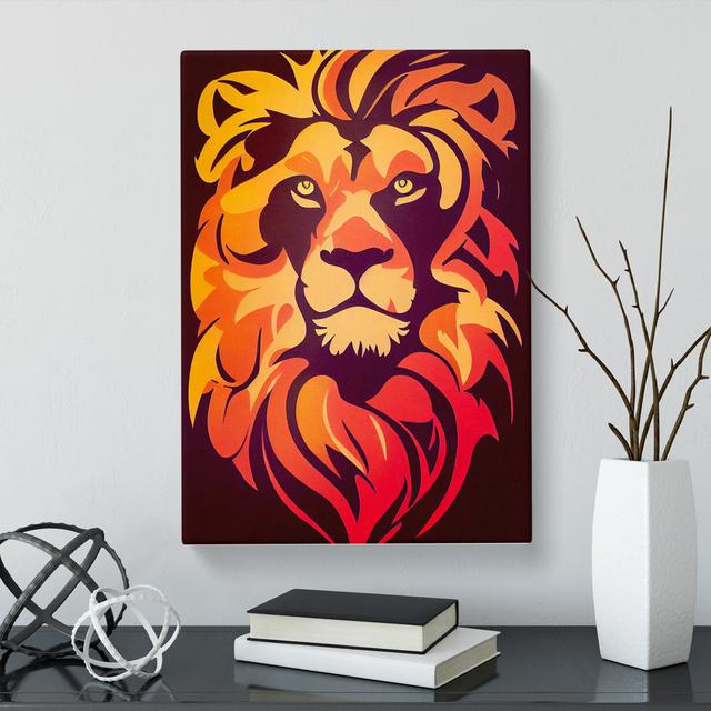 Lion Soviet Vol.1 - Wrapped Canvas Print Latitude Vive Size: 60cm H x 40cm W x 3cm D on Productcaster.