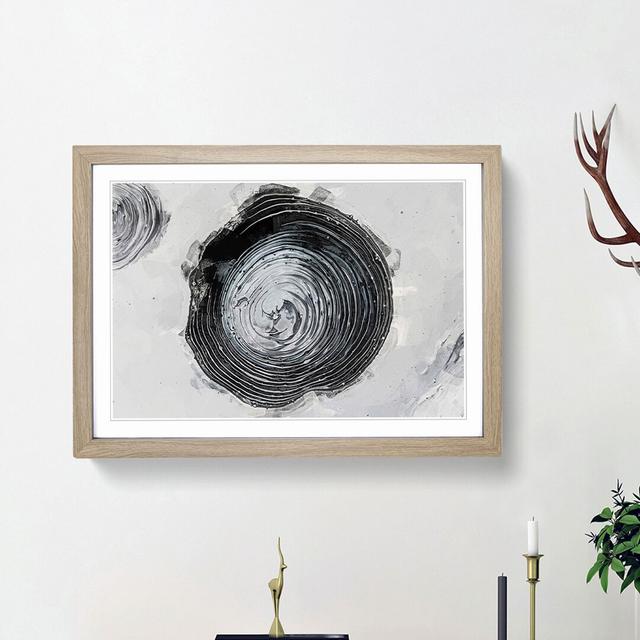 Circle over in Abstracto - Picture Frame Graphic Art Print East Urban Home Frame Option: Oak Framed, Size: 27cm H x 36cm W x 2cm D on Productcaster.