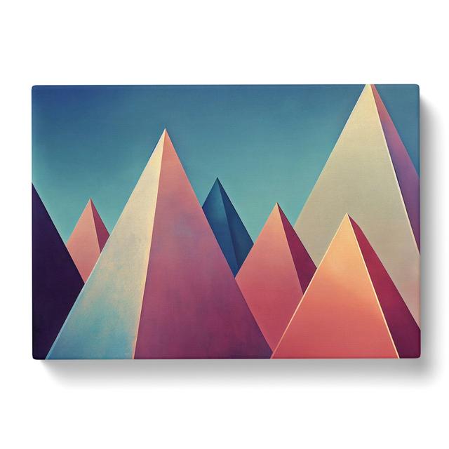 Modern Pyramids Vol.4 Abstract - Wrapped Canvas Print George Oliver Size: 40cm H x 60cm W x 3cm D on Productcaster.