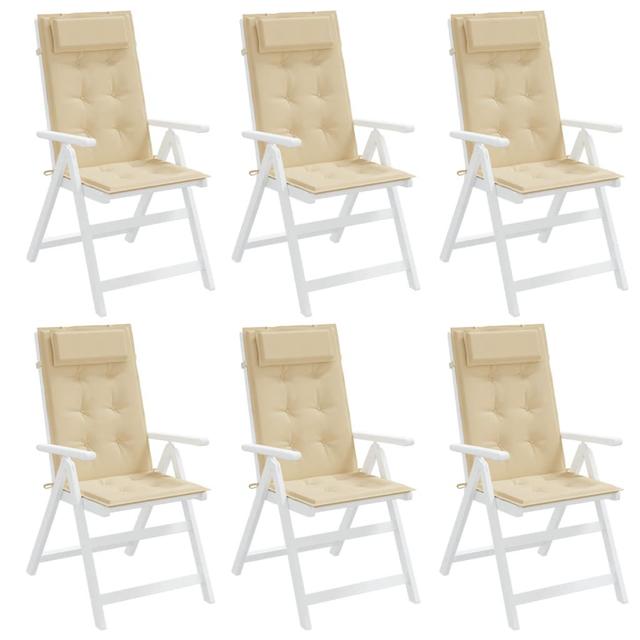 Sitz- und Rückenpolster (Set of 6) Brayden Studio Farbe: beige on Productcaster.