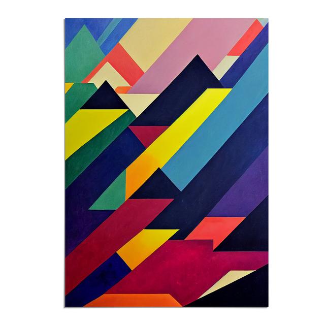 Positive Abstract Art Metro Lane Matte Colour: No Matte, Frame Option: Paper, Size: 59.4cm H x 42cm W x 2cm D on Productcaster.