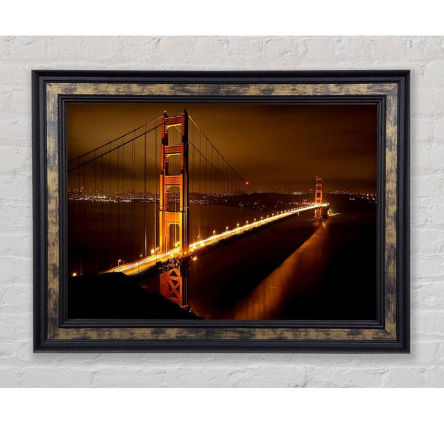 Golden Gate Bridge Nights - Print Bright Star Size: 42cm H x 59.7cm W x 8cm D on Productcaster.