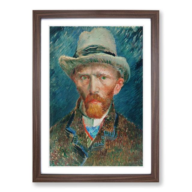 Self-Portrait Vol.2 by Vincent Van Gogh - Picture Frame Painting on MDF East Urban Home Size: 65cm H x 48cm W x 2cm D, Frame Option: Walnut Framed on Productcaster.