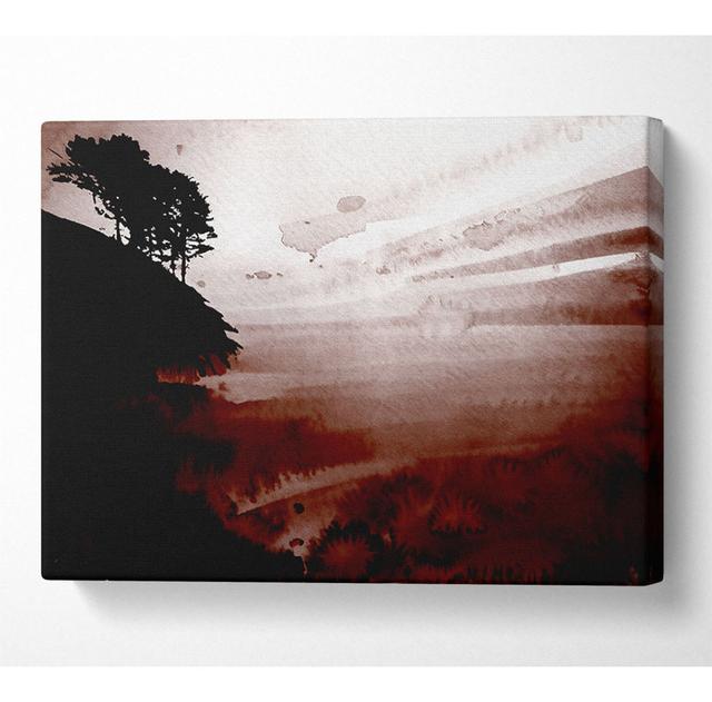 Chocolate Ocean Tree Tops - Wrapped Canvas Art Prints ClassicLiving Size: 81cm H x 121.9cm W x 10cm D on Productcaster.