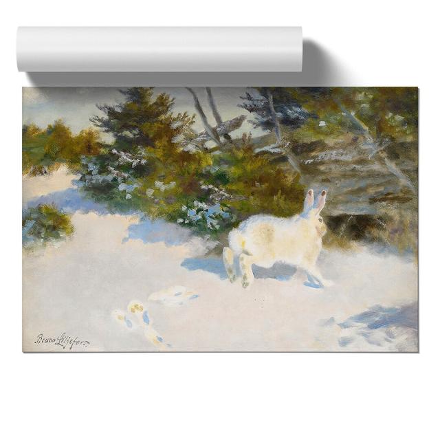 White Hare Vol.3 by Bruno Liljefors - Unframed Painting East Urban Home Size: 21cm H x 30cm W x 0.1cm D on Productcaster.