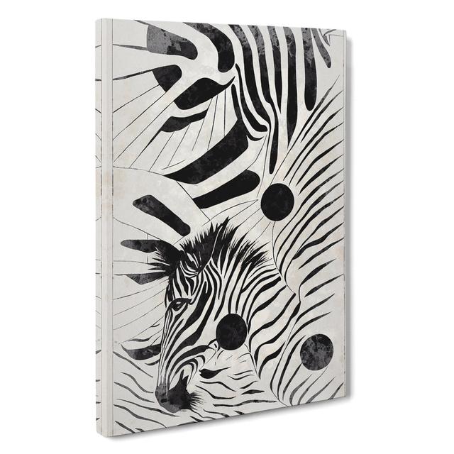 Zebra Art No.1 Abstract World Menagerie Size: 60cm H x 40cm W x 3cm D on Productcaster.