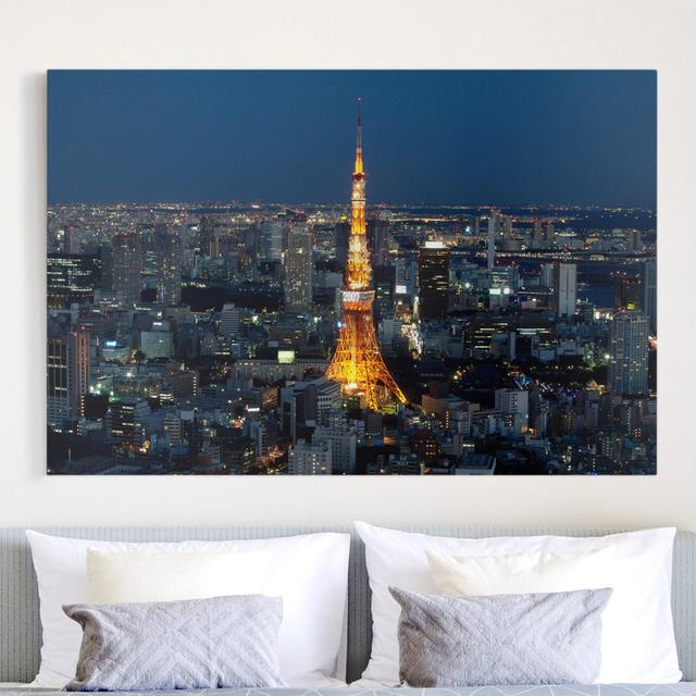 Leinwandbild Tokyo Tower East Urban Home Größe: 180 L x 120 B on Productcaster.