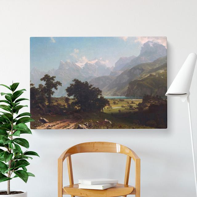 Lake Lucerne by Albert Bierstadt - Wrapped Canvas Painting East Urban Home Size: 35cm H x 50cm W x 3cm D on Productcaster.