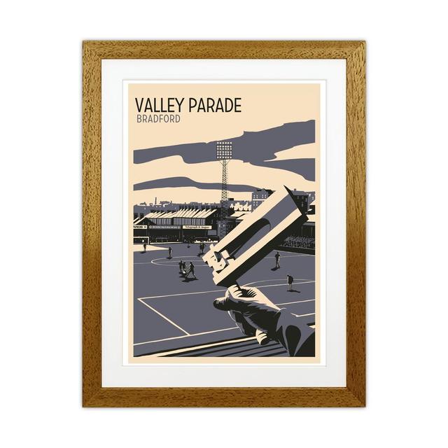 Valley Parade by Richard O'Neill - Print Corrigan Studio Format: Brown Framed, Size: 53.5cm H x 43.5cm W x 3cm D on Productcaster.