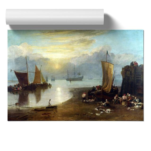 Sun Rising Through Vapour by Joseph Mallord William Turner - No Frame Painting East Urban Home Size: 42cm H x 59cm W x 0.1cm D on Productcaster.