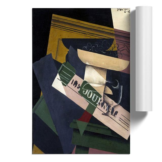 Journal by Juan Gris - No Frame Print East Urban Home Size: 59cm H x 42cm W x 0.1cm D on Productcaster.