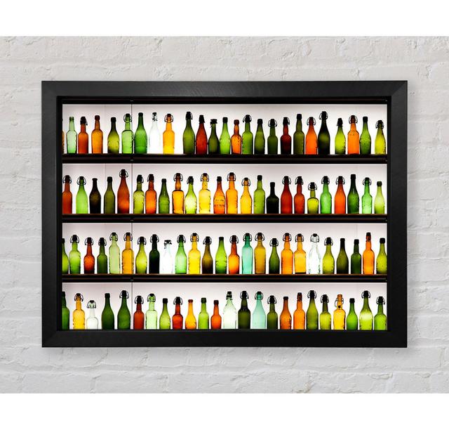 Colorful Bottles - Print Bright Star Size: 100cm H x 141.4cm W x 3.4cm D on Productcaster.