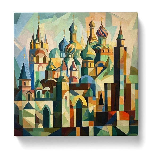 Moscow Kremlin Cubism Marlow Home Co. Size: 50cm H x 50cm W x 3cm D on Productcaster.