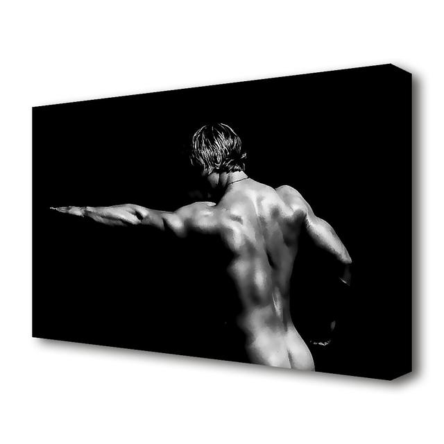 Contours of A Man - Wrapped Canvas Graphic Art Print East Urban Home Size: 50.8 cm H x 81.3 cm W on Productcaster.