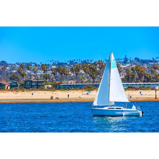 Recreational Sailboat by Ron And Patty Thomas - No Frame Print on Canvas Breakwater Bay Size: 81cm H x 122cm W on Productcaster.