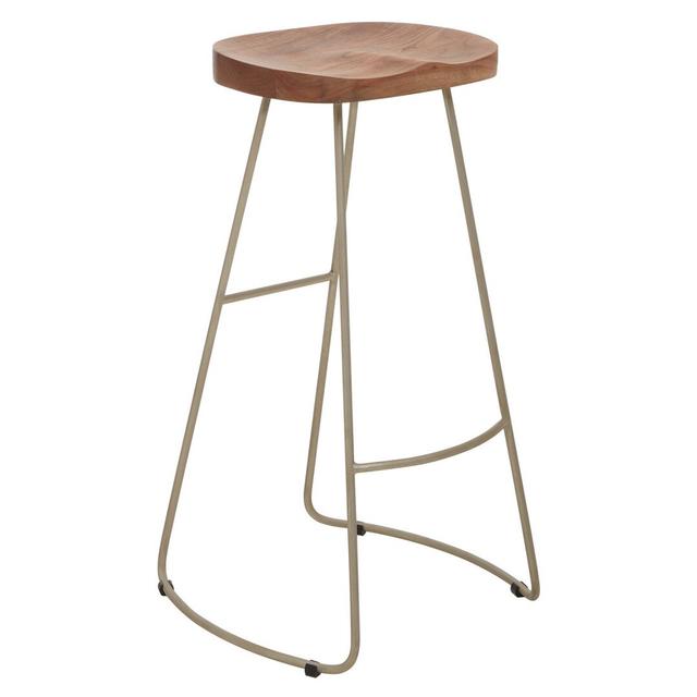 Bucyrus 79cm Bar Stool Alpen Home Base Colour: Grey on Productcaster.