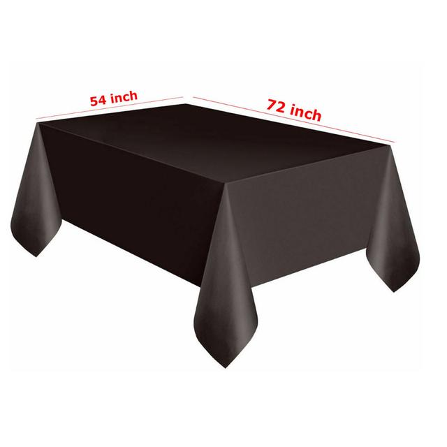 Ebrahim Tablecloth 17 Stories Colour: Black, Size: 137cm W x 274cm L on Productcaster.