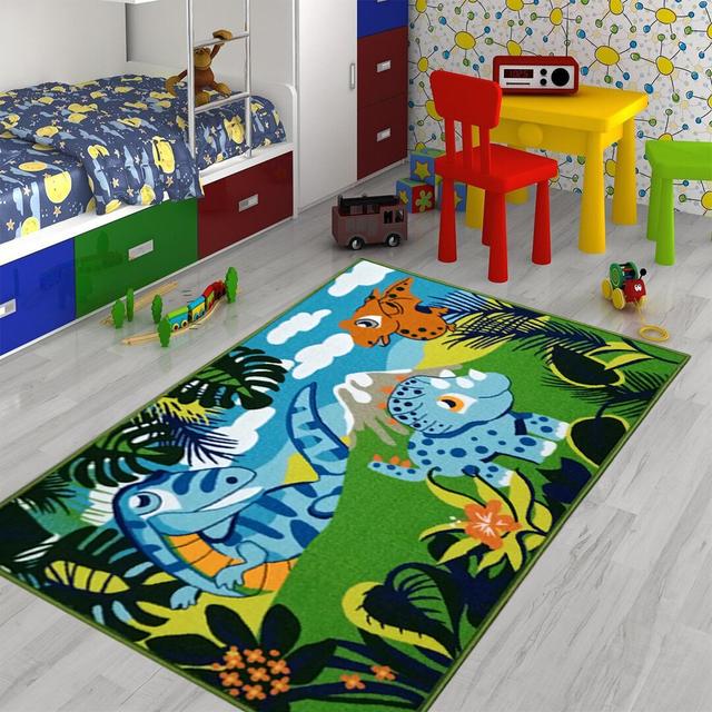 Yaeger Flatweave Green Rug Zoomie Kids Rug Size: Rectangle 100 x 165cm on Productcaster.