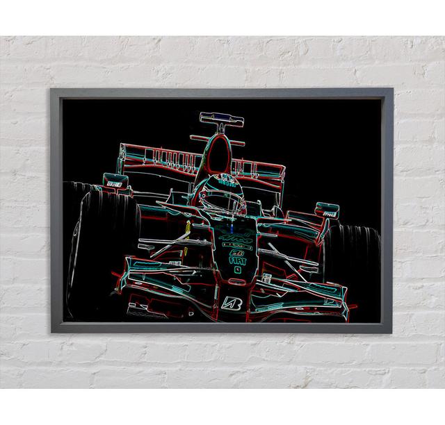 Formula One Track Framed Print Bright Star Size: 100cm H x 141.4cm W on Productcaster.