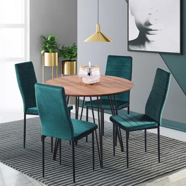 Retro Round Dining Table, Kitchen Table For Dining Roon Office Borough Wharf on Productcaster.