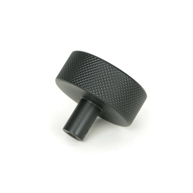 Round Knob From The Anvil Finish: Matt Black, Size: 4 cm on Productcaster.