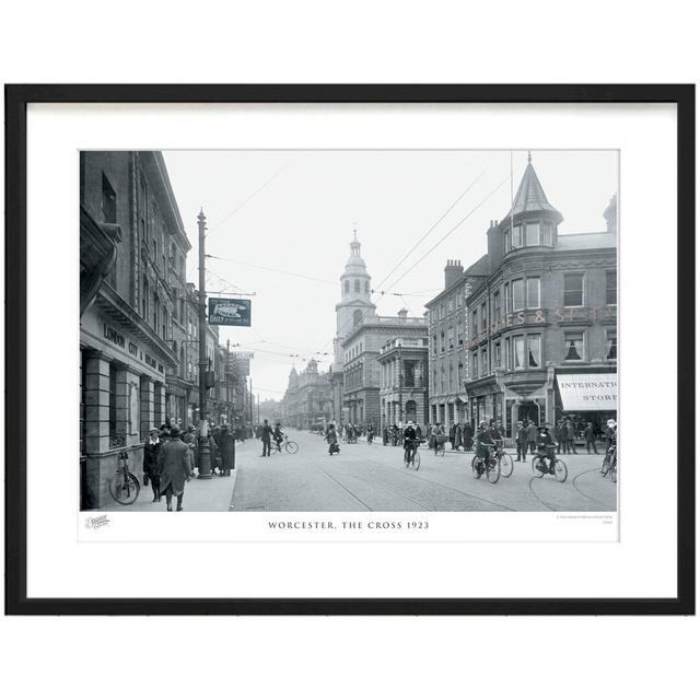 'Worcester, the Cross 1923' by Francis Frith - Picture Frame Photograph Print on Paper The Francis Frith Collection Size: 60cm H x 80cm W x 2.3cm D on Productcaster.