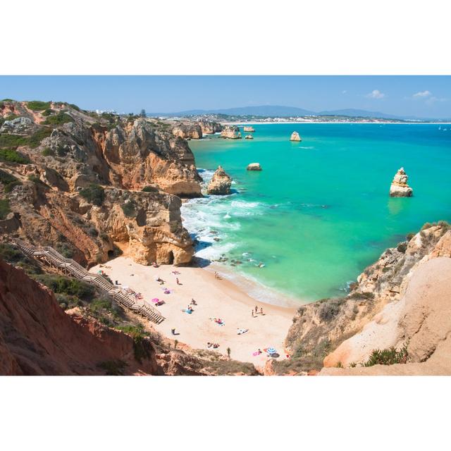 Beach On Algarve Coast_147071567 House of Hampton Size: 51cm H x 76cm W x 3.8cm D on Productcaster.