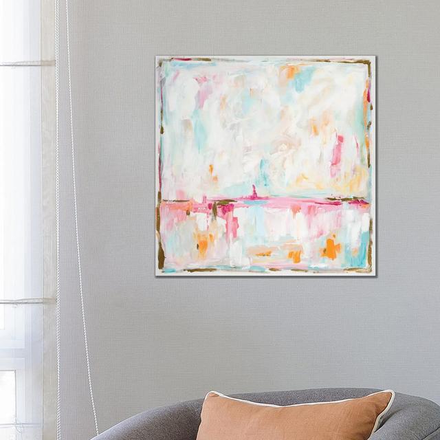 Cotton Candy Cloud by L. Hewitt - Wrapped Canvas Gallery-Wrapped Canvas Giclée Metro Lane Size: 66.04cm H x 66.04cm W x 3.81cm D on Productcaster.