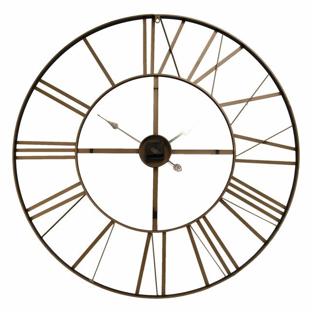 Oversized Gustave Wall Clock August Grove Size: Medium 80cm x 80cm x4cm on Productcaster.