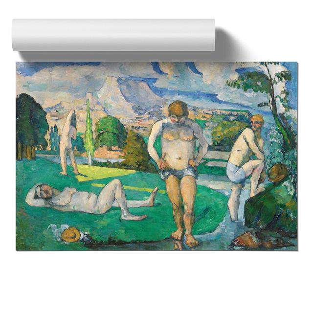 Bathers Vol.8 by Paul Cezanne - Unframed Painting East Urban Home Size: 30cm H x 42cm W x 0.1cm D on Productcaster.