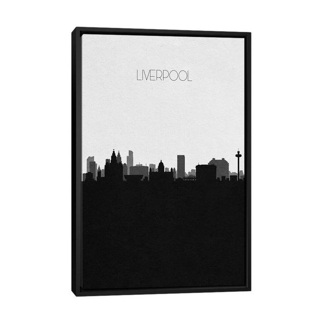 Liverpool, United Kingdom City Skyline by Ayse Deniz Akerman - Print on Canvas Ebern Designs Size: 66.04cm H x 45.72cm W x 3.81cm D, Frame Option: Bla on Productcaster.