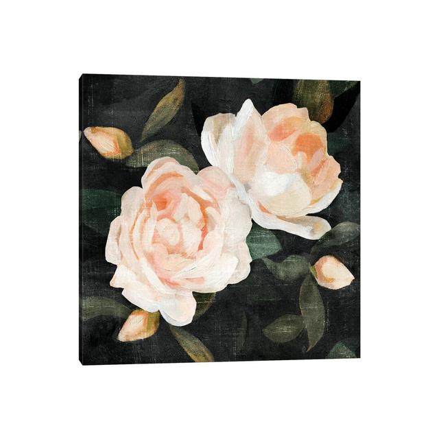 Soft Garden Roses II by Emma Caroline - Wrapped Canvas Print Mercer41 Size: 66.04cm H x 66.04cm W x 3.81cm D on Productcaster.