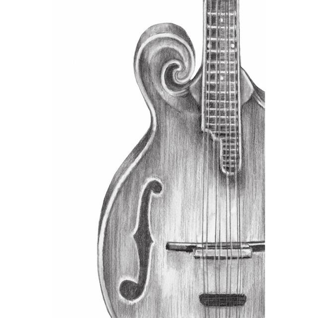 Stringed Instrument Study II - Wrapped Canvas Art Prints Rosalind Wheeler Size: 91cm H x 61cm W x 3.8cm D on Productcaster.