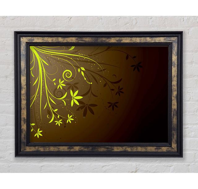 Green Vines - Single Picture Frame Art Prints Bright Star Size: 21cm H x 42cm W on Productcaster.