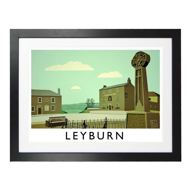 'Leyburn 5' Graphic Art East Urban Home Size: 33.5 cm H x 43.5 cm W x 2.2 cm D, Format: Black Wood Frame on Productcaster.