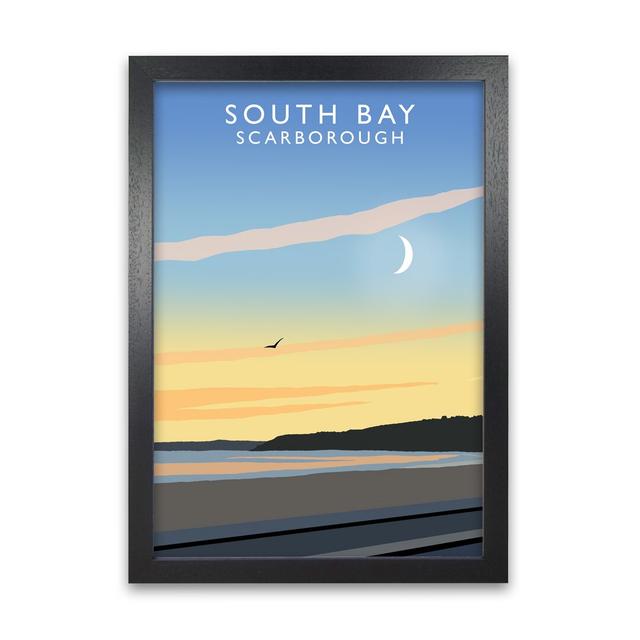 South Bay Scarborough - Picture Frame Graphic Art Print on Paper 17 Stories Frame Options: Black, Size: 841 cm H x 594 cm W on Productcaster.