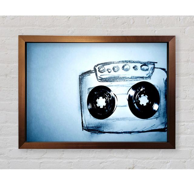 Cassette Tape Drawing - Print Bright Star Size: 42cm H x 59.7cm W on Productcaster.