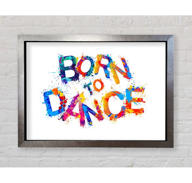 Born To - Print Happy Larry Format: Silver Framed Paper, Size: 42cm H x 59.7cm W x 3.4cm D on Productcaster.