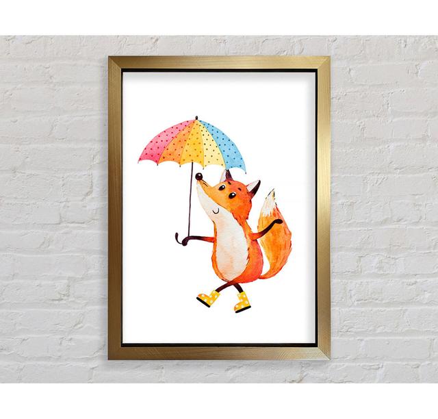 Foxy In The Rain - Drucken Bright Star Größe: 59,7 cm H x 42 cm B x 3,4 cm T on Productcaster.