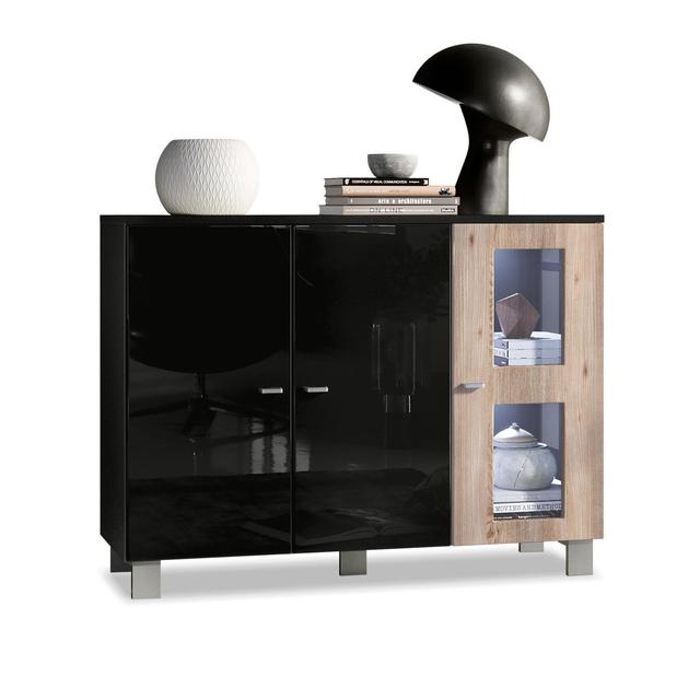 Sideboard Mccombs Metro Lane Features: With LED, Colour (Body/Front): Oak Nordic on Productcaster.