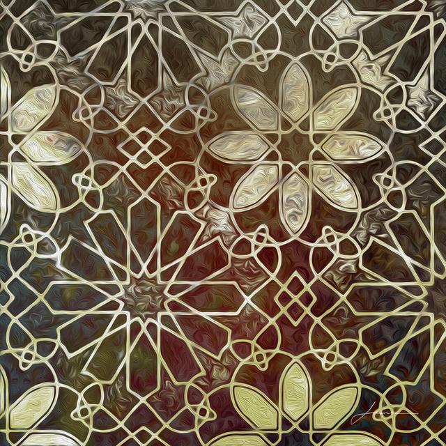 Mystic Tiles II by James Burghardt - Wrapped Canvas Graphic Art Rosalind Wheeler Size: 51cm H x 51cm W on Productcaster.