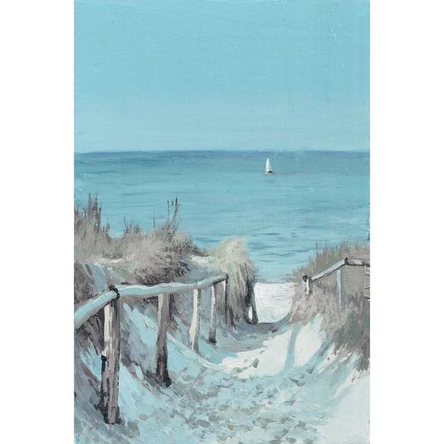 Blue Ocean - Wrapped Canvas Art Print East Urban Home Size: 45 cm H x 30 cm W x 3.81 cm D on Productcaster.