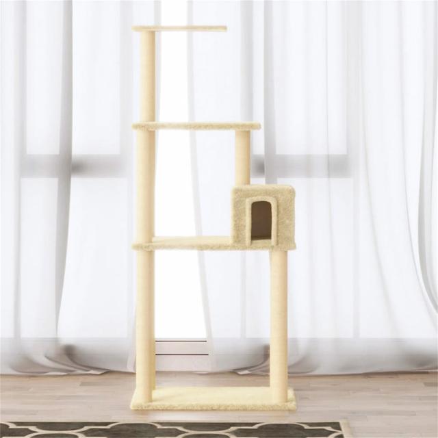 147cm Dolan Scratching Cat Tree Archie & Oscar Colour: Cream on Productcaster.