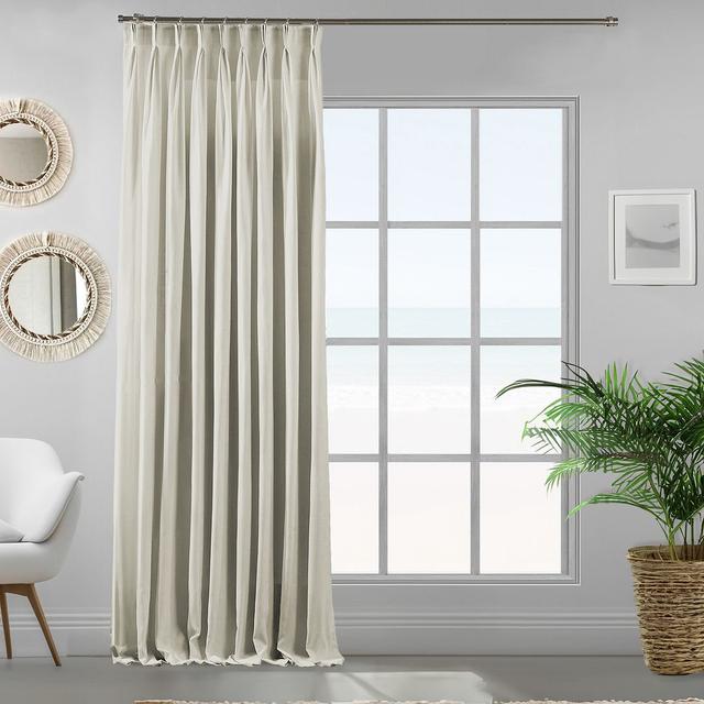 Vorhang mit Zwickelfalte (1 Stück), blickdicht Lilijan Home & Curtain Vorhang-Farbe: Ecru, Vorhanggröße: 245 cm Breite x 175 cm Fallhöhe on Productcaster.