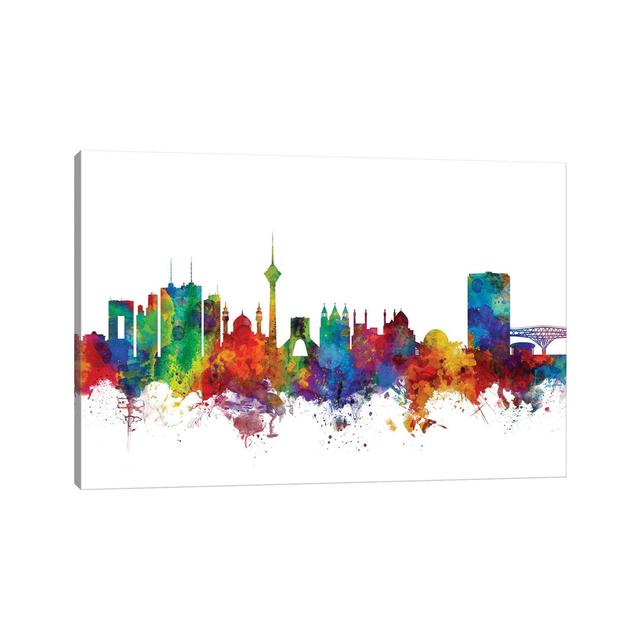 Vienna, Austria Skyline by Michael Tompsett - Wrapped Canvas Art Prints Latitude Run Size: 20.32cm H x 30.48cm W x 1.91cm D on Productcaster.