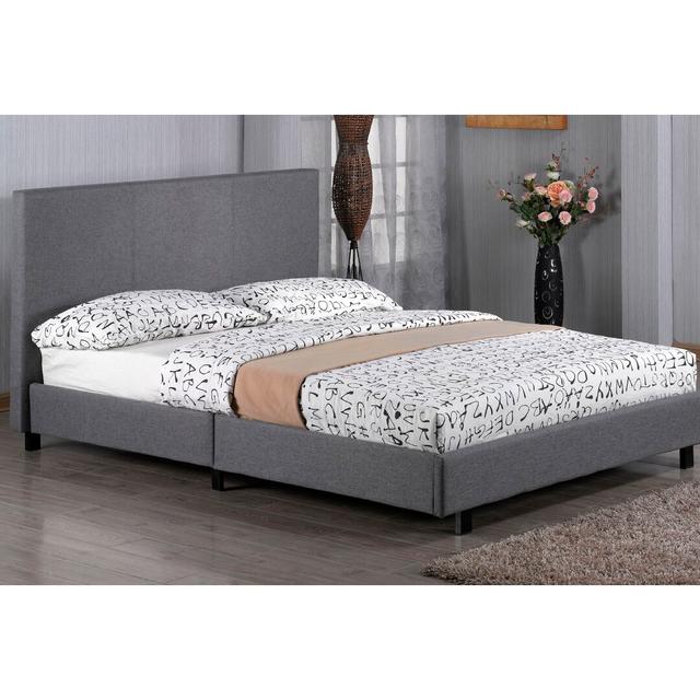 Fusion Upholstered Bed Wrought Studio Size: Kingsize (5') on Productcaster.